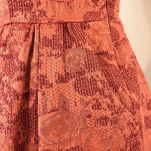 The Limited brocade Persimmon party dress , women’s 4 - Picture 4 of 10